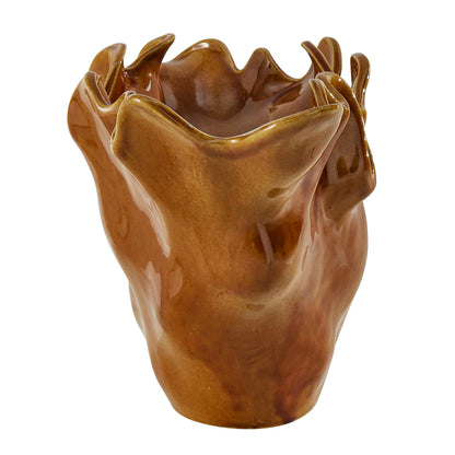 Amber Tide - Indoor-Outdoor Bowl - Brown