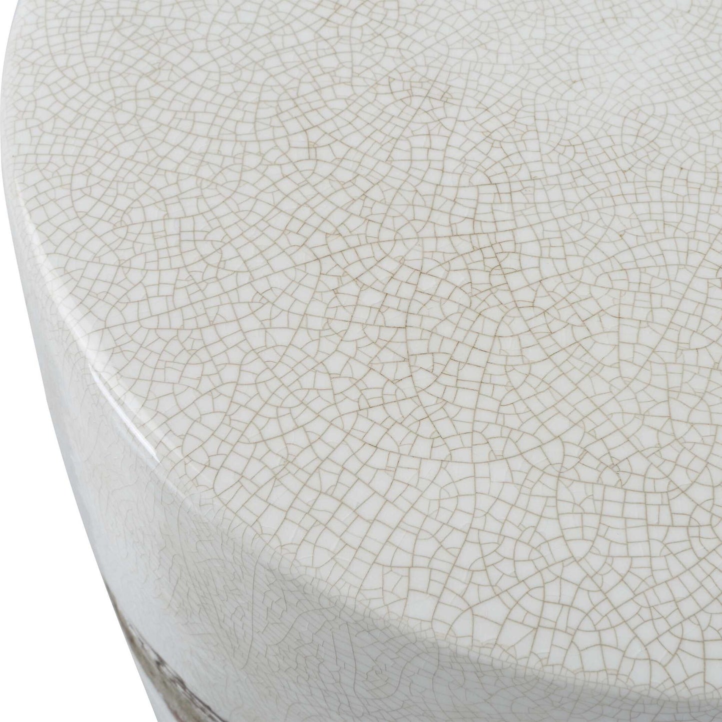 Comanche - White Ceramic Garden Stool