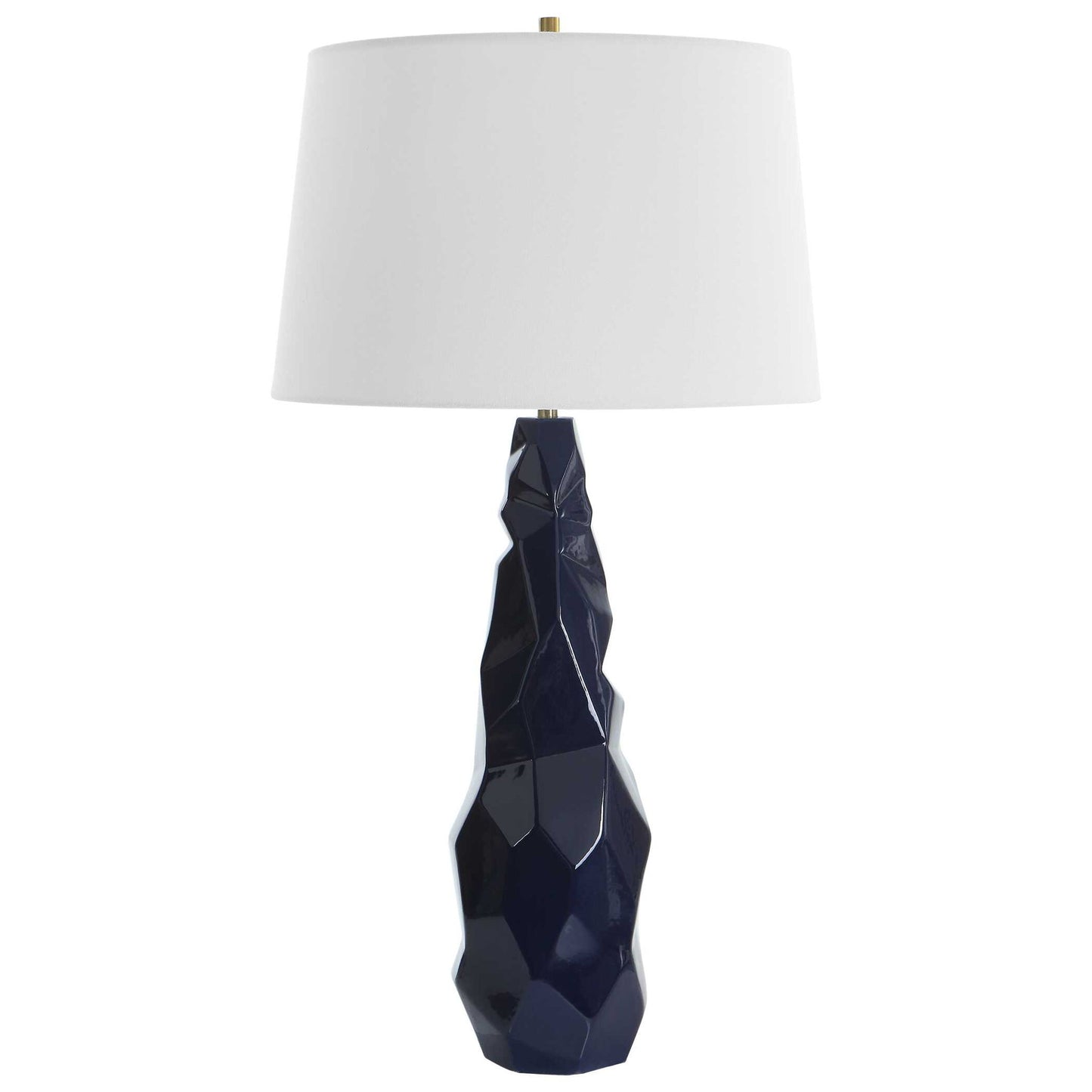 Kavos - Geometric Blue Table Lamp