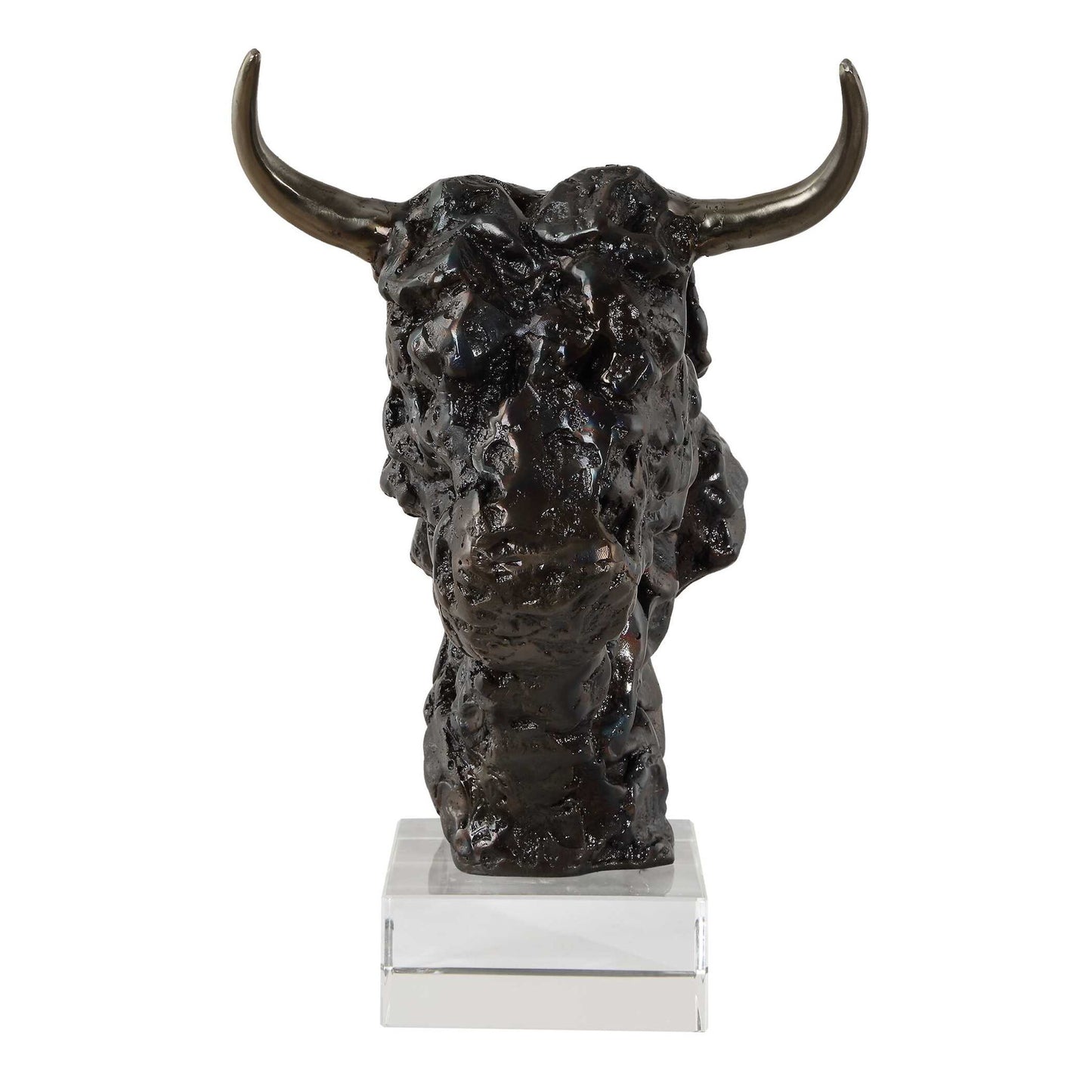 Bison - Bust Bronze Sculpture