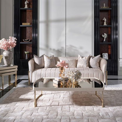 Lisbon - Sofa - Opal / Gold