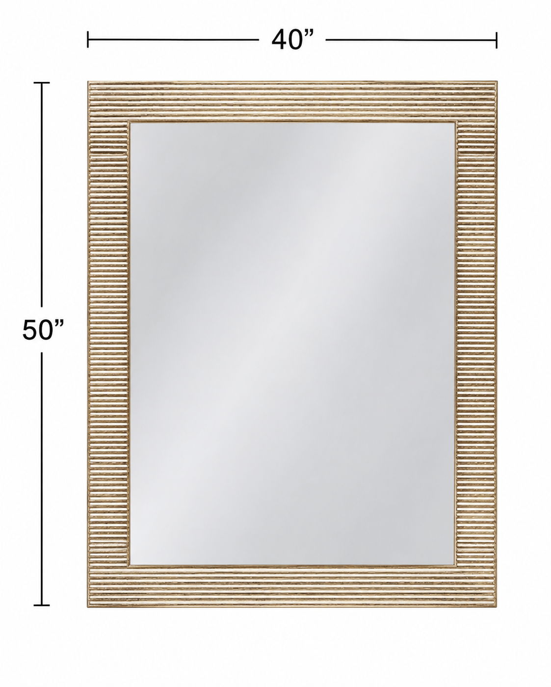 Brielle - Wall Mirror - Distressed White